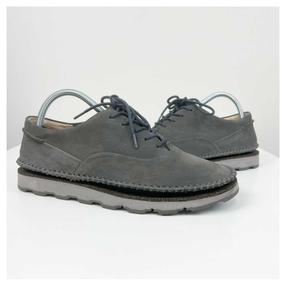 Clarks Women’s Gray Damara Ava Leather Suede Oxford